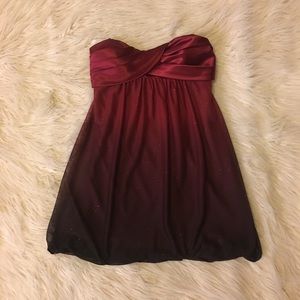 Jump Apparel Red Ombre Cocktail Dress (Size: 5/6)